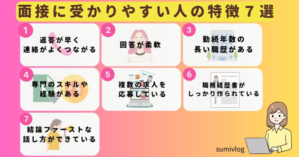 【紹介予定派遣】すぐ決まる・決まりやすい人の特徴7選