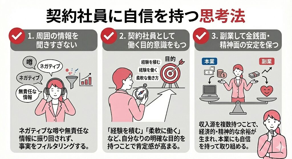 契約社員に自信を持つ思考法